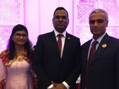 H. E. Ambassador of China, Mohamed Faisal with his wife Jee and Mr. Vijay Harilela